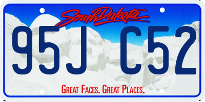 SD license plate 95JC52