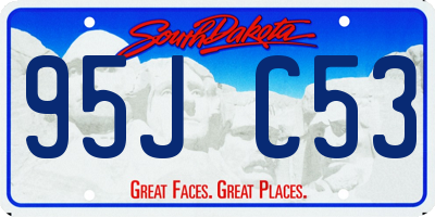 SD license plate 95JC53