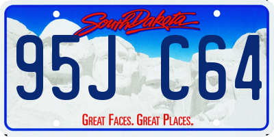 SD license plate 95JC64