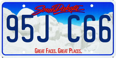 SD license plate 95JC66