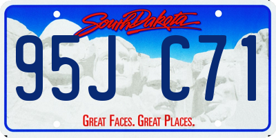 SD license plate 95JC71