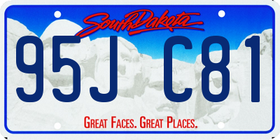 SD license plate 95JC81