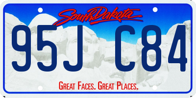 SD license plate 95JC84