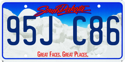 SD license plate 95JC86