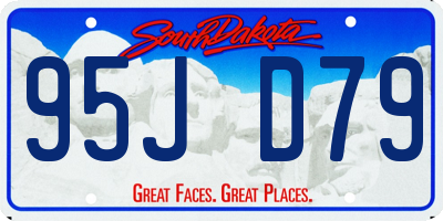 SD license plate 95JD79