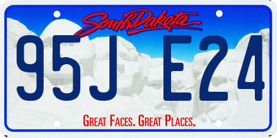 SD license plate 95JE24
