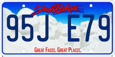 SD license plate 95JE79