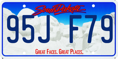 SD license plate 95JF79
