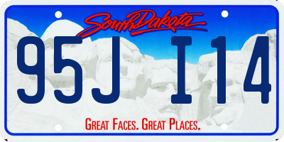 SD license plate 95JI14