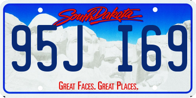 SD license plate 95JI69