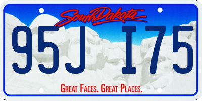 SD license plate 95JI75