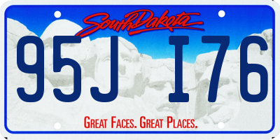 SD license plate 95JI76