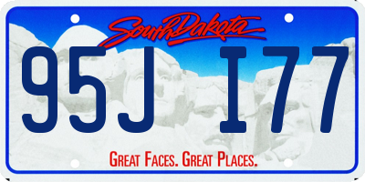SD license plate 95JI77