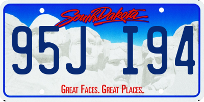 SD license plate 95JI94