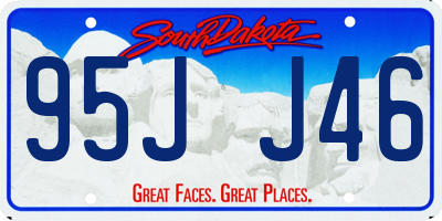 SD license plate 95JJ46