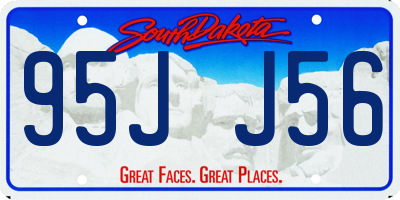 SD license plate 95JJ56