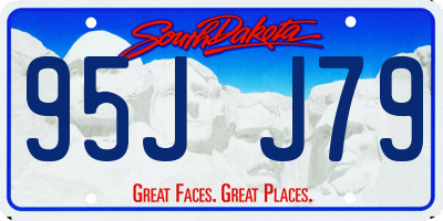 SD license plate 95JJ79