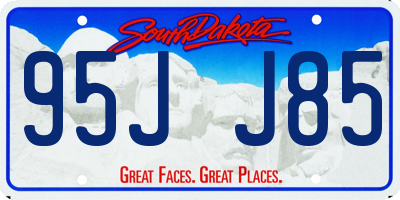 SD license plate 95JJ85