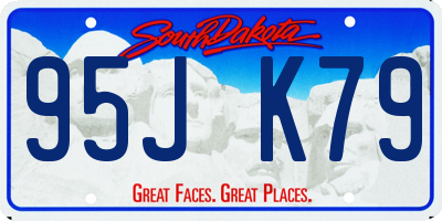 SD license plate 95JK79