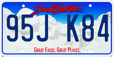 SD license plate 95JK84