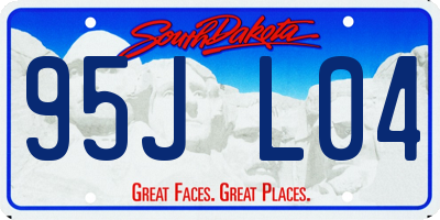 SD license plate 95JL04