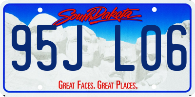 SD license plate 95JL06