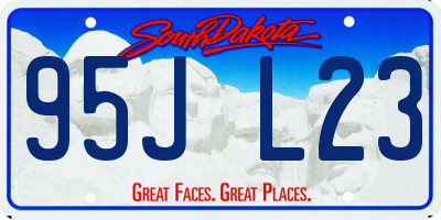 SD license plate 95JL23