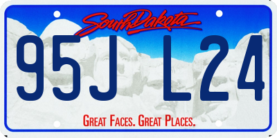 SD license plate 95JL24