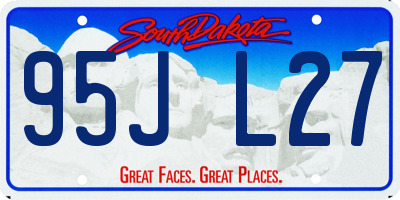 SD license plate 95JL27