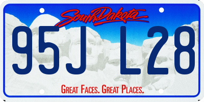 SD license plate 95JL28