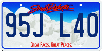 SD license plate 95JL40