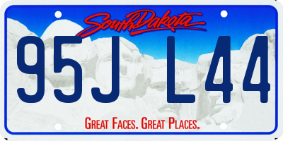 SD license plate 95JL44