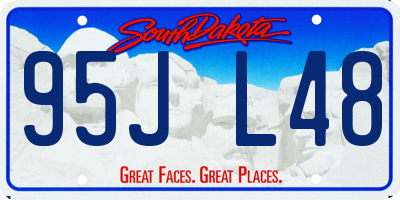 SD license plate 95JL48