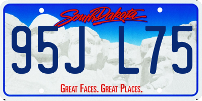 SD license plate 95JL75