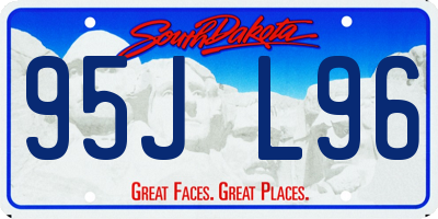 SD license plate 95JL96