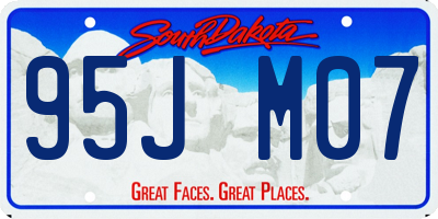 SD license plate 95JM07