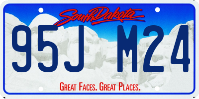 SD license plate 95JM24