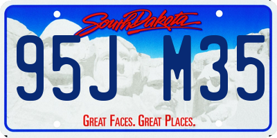 SD license plate 95JM35
