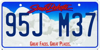 SD license plate 95JM37
