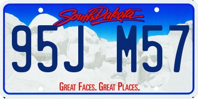 SD license plate 95JM57