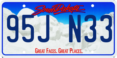 SD license plate 95JN33