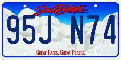SD license plate 95JN74