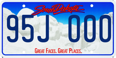SD license plate 95JO00