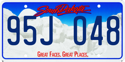 SD license plate 95JO48