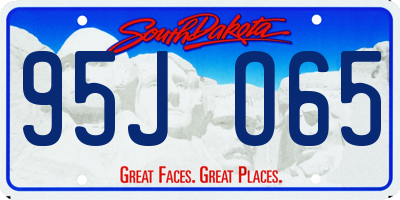 SD license plate 95JO65