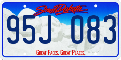 SD license plate 95JO83
