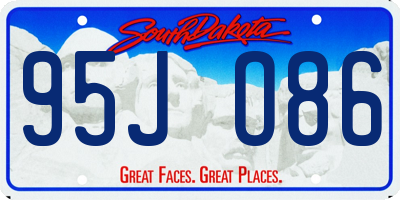 SD license plate 95JO86