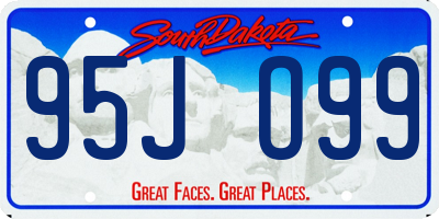 SD license plate 95JO99