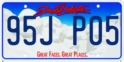 SD license plate 95JP05