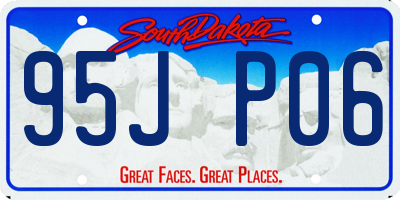 SD license plate 95JP06